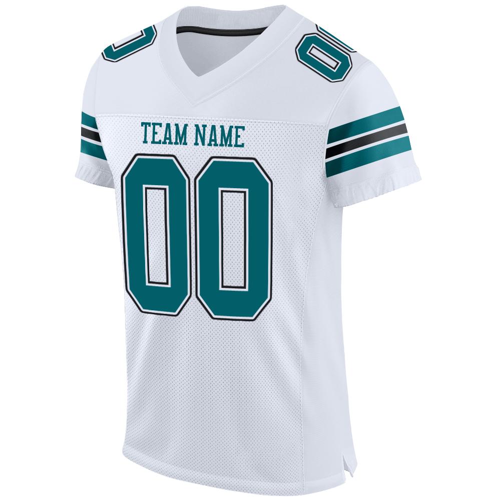 Custom Black White-Sky Blue Mesh Authentic Football Jersey Discount