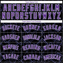 Load image into Gallery viewer, Custom Black Purple-White Geometric Shapes Authentic City Edition Basketball Jersey
