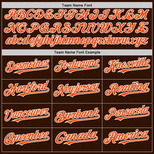 Load image into Gallery viewer, Custom Brown Orange-White 3D Pattern Design Gradient Style Twinkle Star Authentic Baseball Jersey
