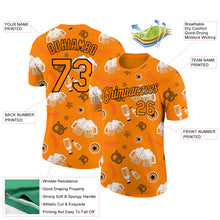 Load image into Gallery viewer, Custom Bay Orange Black 3D Pattern Design Oktoberfest Beer Festival Performance T-Shirt
