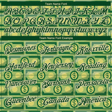 Load image into Gallery viewer, Custom Green City Cream 3D Pattern Design Dollar Banknote Money Theme Performance T-Shirt
