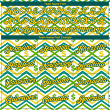 Load image into Gallery viewer, Custom White Yellow-Midnight Green 3D Pattern Design Dollar Sign Money Theme Performance T-Shirt
