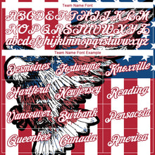 Load image into Gallery viewer, Custom White Red-Royal 3D American Flag And Eagle Performance T-Shirt
