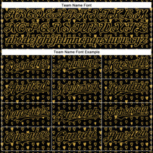 Load image into Gallery viewer, Custom Black Old Gold 3D Pattern Design Hearts Authentic Baseball Jersey
