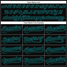 Load image into Gallery viewer, Custom Black Teal 3D Halloween Authentic Baseball Jersey
