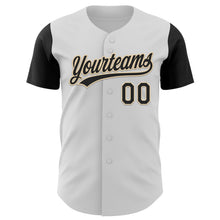 Load image into Gallery viewer, Custom White Black-City Cream 3D Halloween Authentic Baseball Jersey
