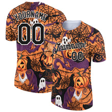 Load image into Gallery viewer, Custom Texas Orange Black-White 3D Halloween Performance T-Shirt
