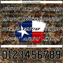 Load image into Gallery viewer, Custom Stitched Camo Black-White 3D Texas Flag And Hunting Sports Pullover Sweatshirt Hoodie
