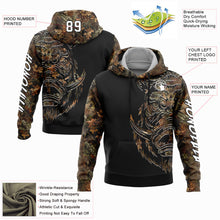 Load image into Gallery viewer, Custom Stitched Camo White-Black 3D Wild Boar Hunting Sports Pullover Sweatshirt Hoodie
