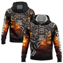 Load image into Gallery viewer, Custom Stitched Black White 3D Wild Boar Arrow Hunting Sports Pullover Sweatshirt Hoodie
