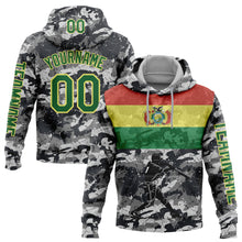 Load image into Gallery viewer, Custom Stitched Camo Grass Green-Light Yellow 3D Bolivia Bolivian Flag Sports Pullover Sweatshirt Salute To Service Hoodie
