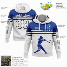 Load image into Gallery viewer, Custom Stitched White Royal-Black 3D Honduras Honduran Flag Sports Pullover Sweatshirt Hoodie
