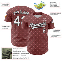 Load image into Gallery viewer, Custom Brown White-Black 3D Love Heart Valentine&#39;s Day Authentic Baseball Jersey
