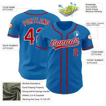 Load image into Gallery viewer, Custom Blue Red-White Authentic Baseball Jersey
