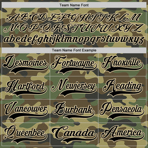 Custom Camo Black-Cream Salute To Service Hockey Lace Neck Jersey