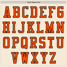 Load image into Gallery viewer, Custom Cream Orange=Black Authentic Baseball Jersey
