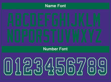 Load image into Gallery viewer, Custom Purple Kelly Green-White Mesh Drift Fashion Football Jersey
