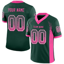 Load image into Gallery viewer, Custom Green Pink-White Mesh Drift Fashion Football Jersey
