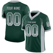 Load image into Gallery viewer, Custom Green Gray-White Mesh Drift Fashion Football Jersey
