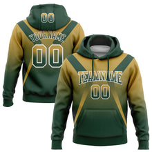 Load image into Gallery viewer, Custom Stitched Old Gold Green-White Fade Fashion Arrow Sports Pullover Sweatshirt Hoodie
