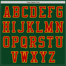 Load image into Gallery viewer, Custom Green Red-Gold Authentic Baseball Jersey
