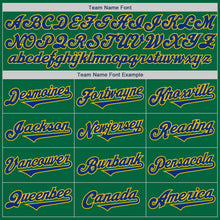 Load image into Gallery viewer, Custom Kelly Green Royal-Yellow Authentic Baseball Jersey
