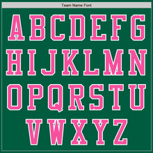 Load image into Gallery viewer, Custom Kelly Green Pink-White Authentic Baseball Jersey
