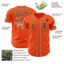 Load image into Gallery viewer, Custom Orange Black-City Cream Authentic Baseball Jersey
