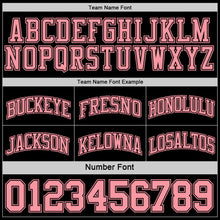 Load image into Gallery viewer, Custom Reversible Black Medium Pink Double Side Authentic Basketball Jersey
