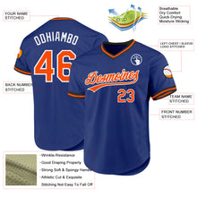 Load image into Gallery viewer, Custom Royal Orange-White Authentic Throwback Baseball Jersey
