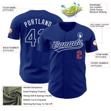 Load image into Gallery viewer, Custom Royal Red-White Authentic Baseball Jersey
