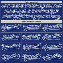 Load image into Gallery viewer, Custom Royal White Authentic Throwback Baseball Jersey
