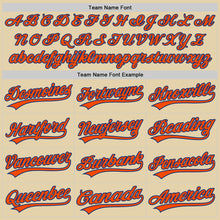 Load image into Gallery viewer, Custom Sand Orange-Royal Authentic Baseball Jersey
