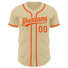 Load image into Gallery viewer, Custom Sand Orange Authentic Baseball Jersey
