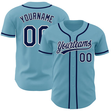 Custom Shadow Blue Navy-White Authentic Baseball Jersey