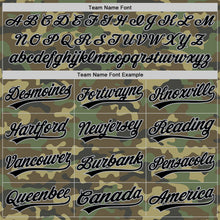 Load image into Gallery viewer, Custom Camo Black-Gray Salute To Service Two-Button Unisex Softball Jersey
