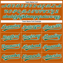 Load image into Gallery viewer, Custom Texas Orange Kelly Green-White Authentic Baseball Jersey
