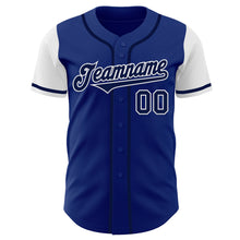 Load image into Gallery viewer, Custom Royal Navy-White Authentic Two Tone Baseball Jersey
