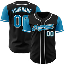 Load image into Gallery viewer, Custom Black Panther Blue-White Authentic Two Tone Baseball Jersey
