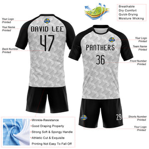 Custom White Black Geometric Shape Sublimation Volleyball Uniform Jersey