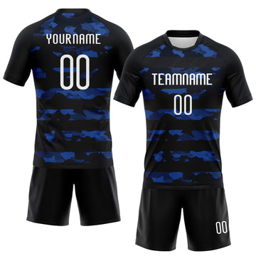 Custom Black White Camo Shape Sublimation Volleyball Uniform Jersey