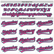 Load image into Gallery viewer, Custom White Teal Black-Pink Authentic Throwback Baseball Jersey
