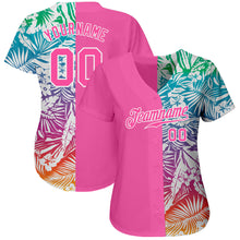 Load image into Gallery viewer, Custom 3D Pattern Design Tropical Palm Leaves Authentic Baseball Jersey
