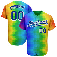 Load image into Gallery viewer, Custom Rainbow For Pride Month Love Is Love LGBT 3D Authentic Baseball Jersey
