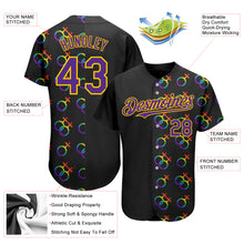 Load image into Gallery viewer, Custom Rainbow For Pride Month Love Is Love LGBT 3D Authentic Baseball Jersey
