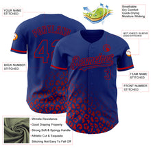 Load image into Gallery viewer, Custom Royal Red 3D Pattern Design Leopard Print Fade Fashion Authentic Baseball Jersey
