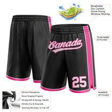 Load image into Gallery viewer, Custom Black White-Pink Authentic Basketball Shorts
