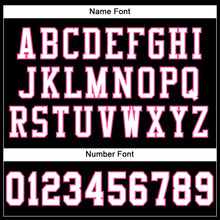 Load image into Gallery viewer, Custom Black White-Pink Mesh Authentic Football Jersey
