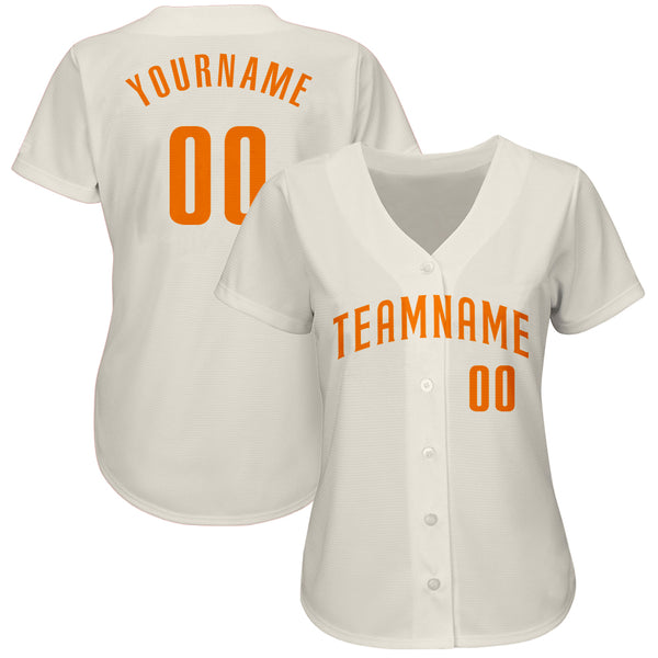 Custom Orange Orange-Gray Authentic Baseball Jersey Discount