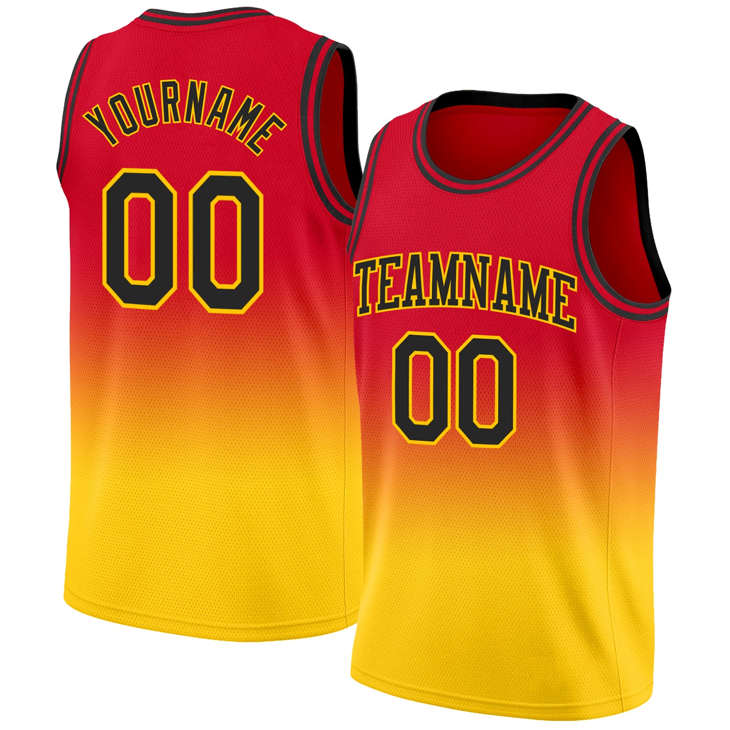 Custom Black Red Fade Fashion Authentic City Edition Basketball Jersey Sale  – UKSN INC